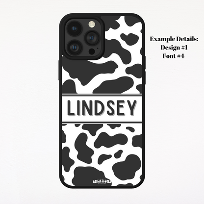 CUSTOM Cow Print Phone Case