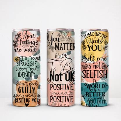 Daily Affirmations Tumbler Cup