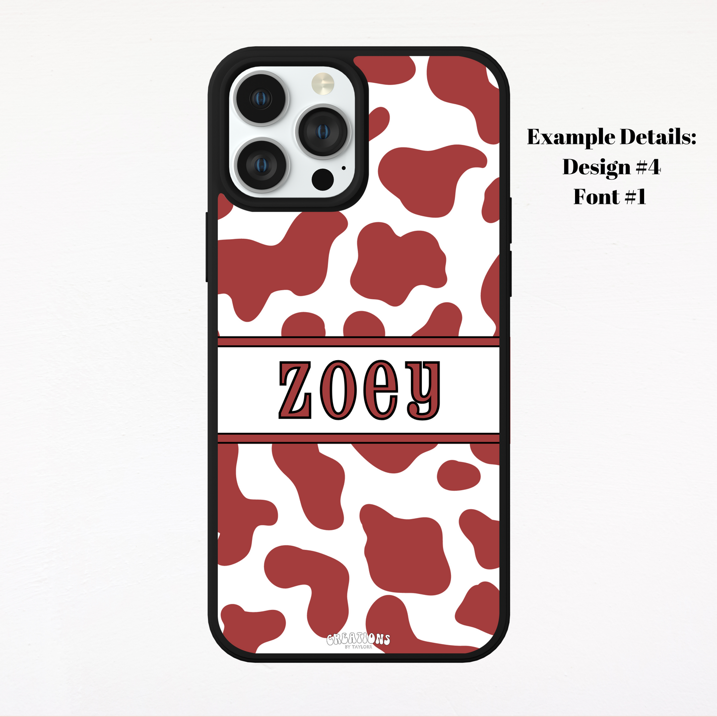 CUSTOM Cow Print Phone Case