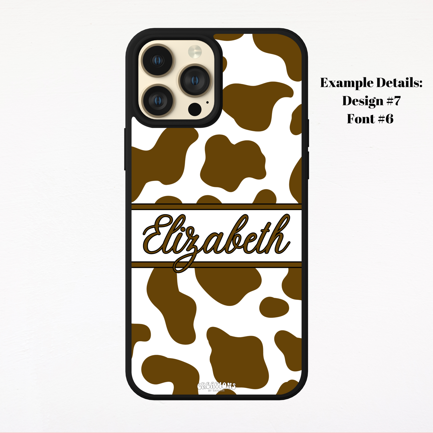 CUSTOM Cow Print Phone Case