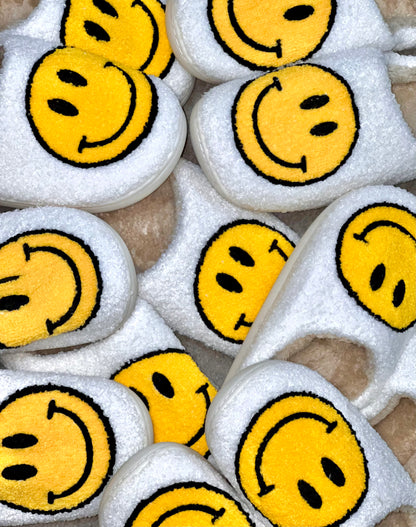 Yellow Smiley Face Slippers